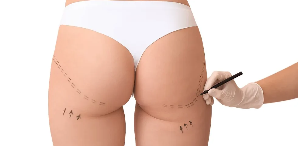 Lifting des fesses + liposuccion